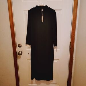 A New Day Black Knit Dress Size M